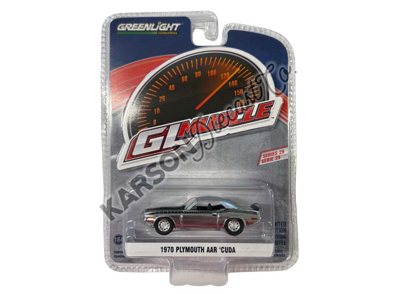 CHROME CHASE 1970 Plymouth AAR ‘Cuda - Alpine White (GreenLight Muscle