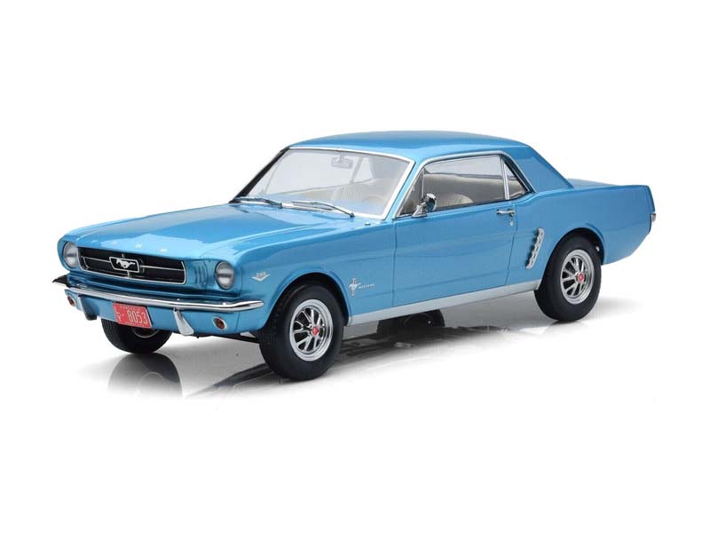 1965 Ford Mustang Hardtop Coupe - Turquoise Metallic Diecast 1:18 Scale Model - Norev 182800