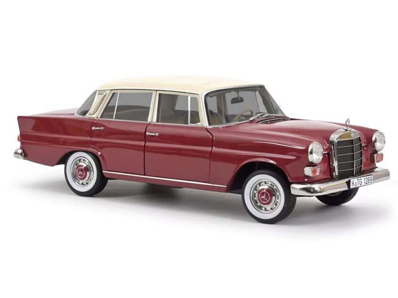 PRE-ORDER 1966 Mercedes-Benz 200 Red Diecast 1:18 Scale Model - Norev 183706