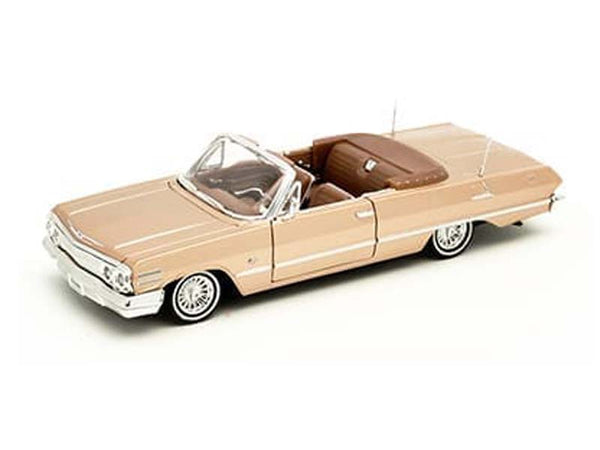 ミニカー WELLY 1/24 1963 Impala SS Convertible 1963 CHEVROLET IMPALA CONVERTIBLE RED METALLIC 1/24 DIECAST MODEL