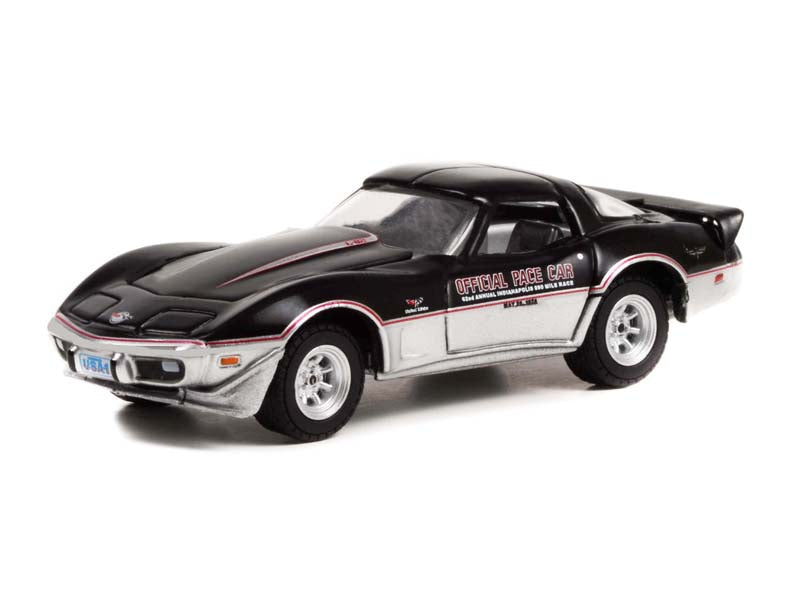 CHASE 1978 Chevrolet Corvette - 62nd Annual Indianapolis 500 Mile Race Official Pace Car (Hobby Exclusive) 1:64 Scale Model - Greenlight 30347