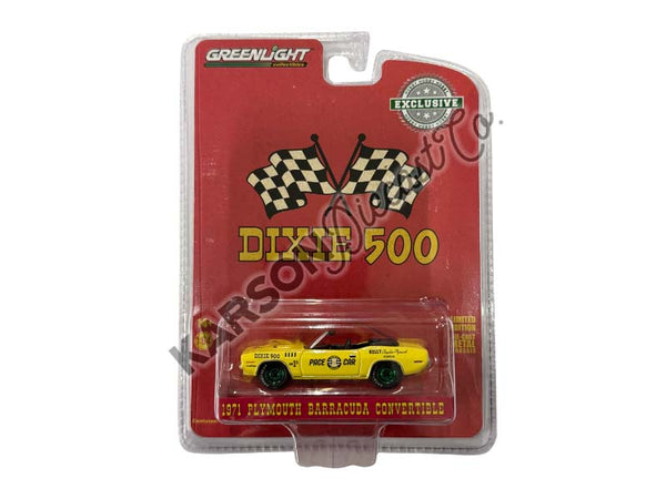 CHASE 1971 Plymouth Barracuda Convertible - Dixie 500 Pace Car