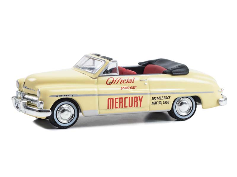 1950 Mercury Monterey Convertible Official Pace Car - 34th 500 Mile Race (Hobby Exclusive) Diecast 1:64 Scale Model - Greenlight 30434
