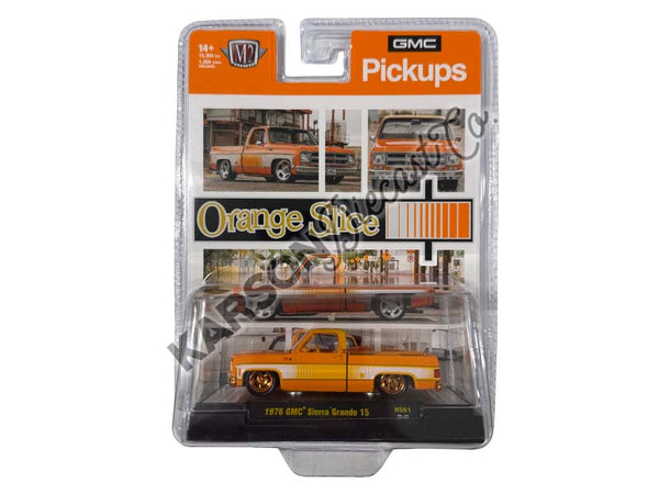 CHASE 1976 GMC Sierra Grande - Orange Slice Diecast 1:64 Scale