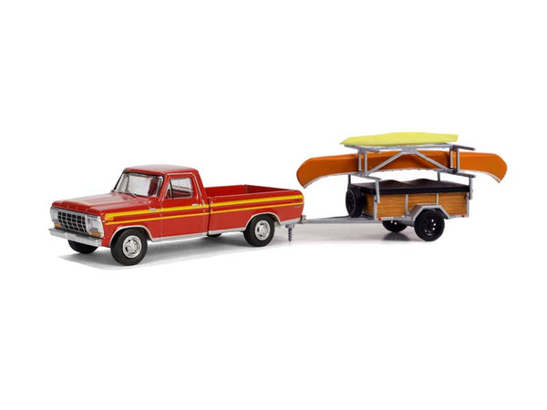 1988 GMC S-15 Sierra Pick Up Truck with Canoe Trailer with Canoe Rack, Canoe and Kayak | Diecast Depot 1988 GMC S-15 Sierra Pick Up Truck with Canoe Trailer with Canoe Rack, Canoe and Kayak | Diecast Depot