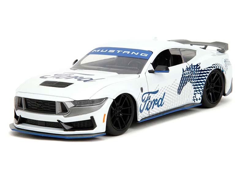 2024 Ford Mustang Dark Horse – White (Big Time Muscle) Diecast 1:24 Scale Model - Jada 35279