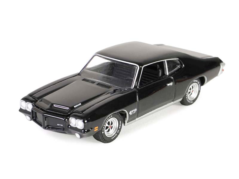1971 Pontiac GTO - Starlight Black (Barrett-Jackson ‘Scottsdale Edition’ Series 13) Diecast 1:64 Scale Model - Greenlight 37300F