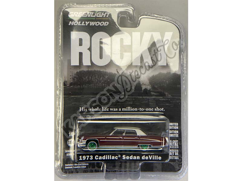 CHASE 1973 Cadillac Sedan deVille - Rocky (Hollywood) Series 35 Diecast 1:64 Model - Greenlight 44950A