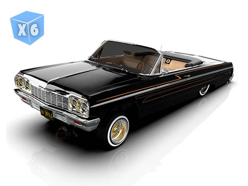 PRE-ORDER - 6 PACK 1964 Chevrolet Impala SS Convertible w/ Mini