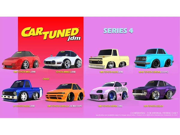 JDM Tuners Series 4 SET OF 8 Diecast 1:64 Scale Models - CarTuned
