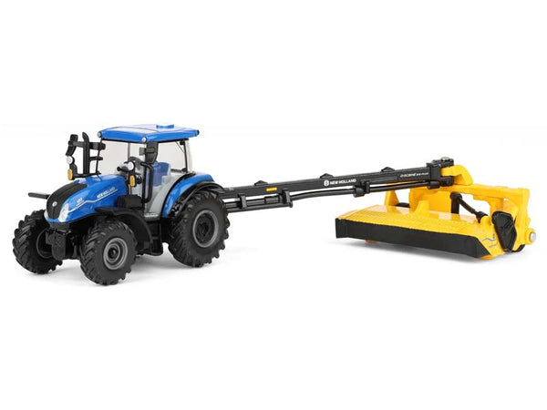 マイスト1/64トレーラー3台セット希少 New Holland Powerstar 120 Tractor w/ Discbine 313 PLUS (2026 Farm