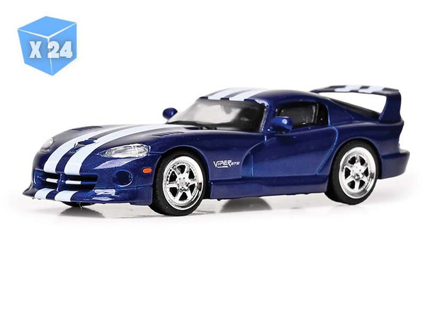 PRE-ORDER - 24 PACK 1999 Dodge Viper Hennessy Venom 650R - Blue
