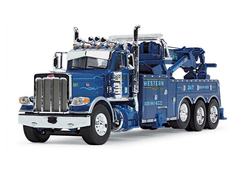 Western Distributing Towing & Recovery Peterbilt 389 with Century Model 1150 Rotator Wrecker Diecast 1:64 Scale Model - First Gear 68-1287