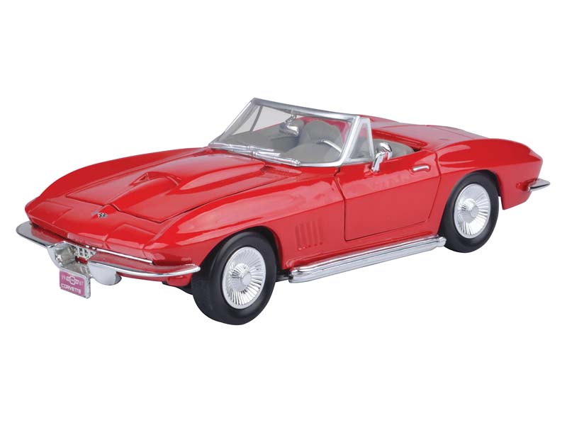 1967 Chevrolet Corvette Convertible Red (Timeless Legends) Diecast 1:24 Scale Model Car - Motormax 73224RD