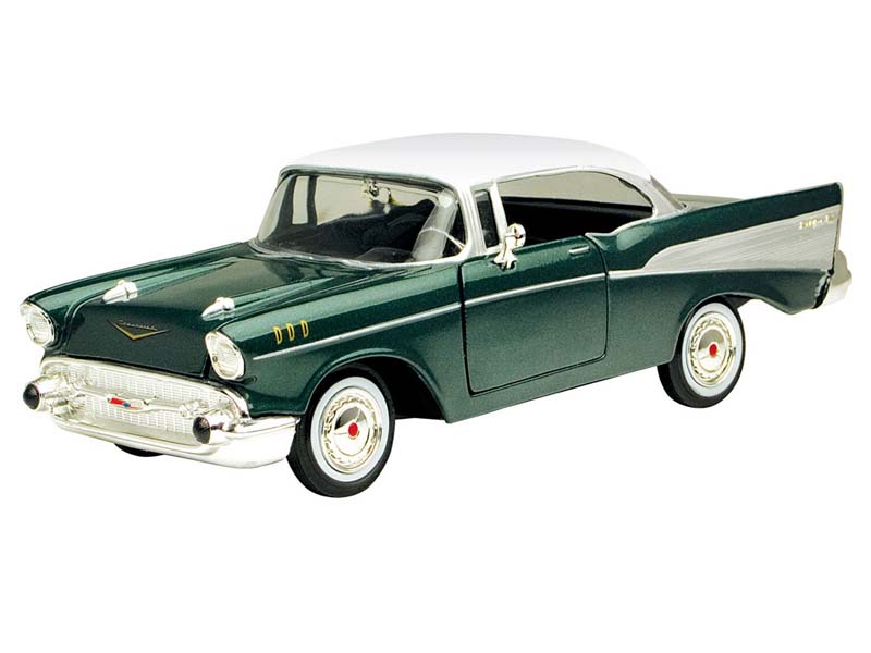 1957 Chevrolet Bel Air - Green (Timeless Legends) Diecast 1:24 Scale Model - Motormax 73228GRN
