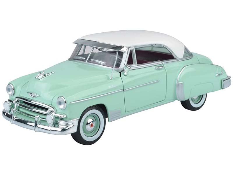 1950 Chevrolet Bel Air w/ White Top (Timeless Legends) Diecast 1:24 Scale Model - Motormax 73268LTGRN