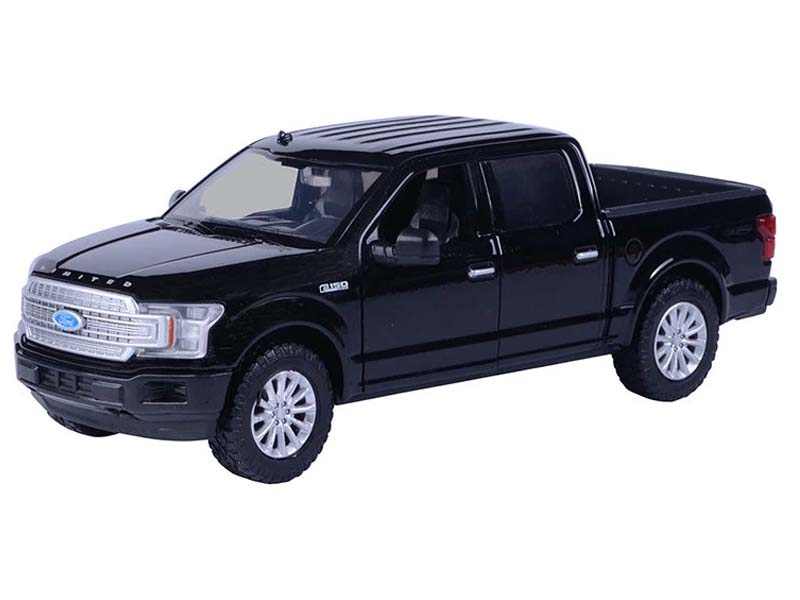 2019 Ford F-150 Limited Crew Cab Pickup Black (Timeless Legends) Diecast 1:24 Scale Model Truck - Motormax 79364BK