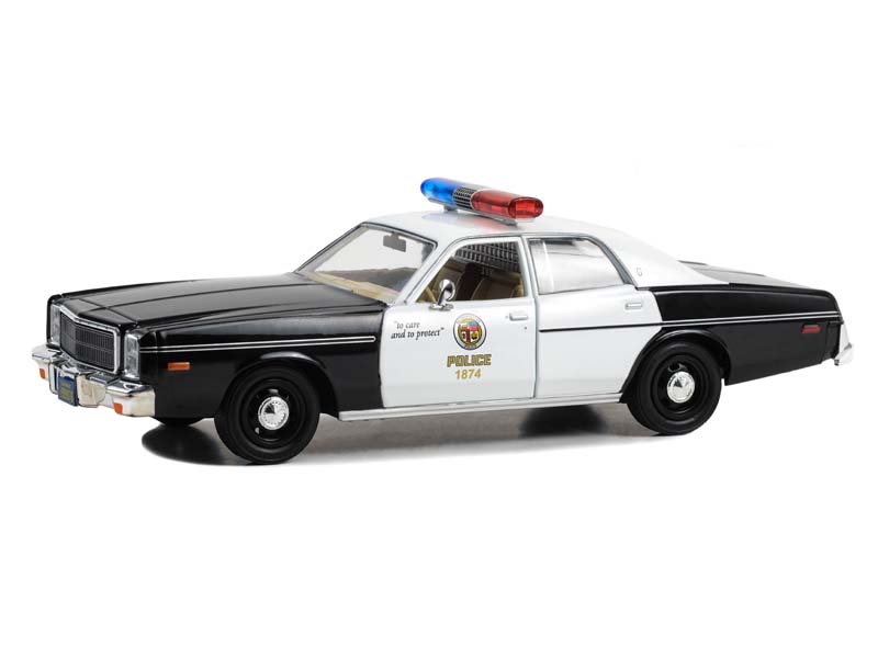 1977 Plymouth Fury - Metropolitan Police - The Terminator (Hollywood Series 19) Diecast 1:24 Scale Model - Greenlight 84193