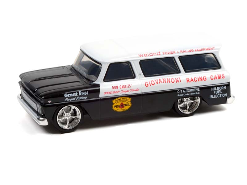 1966 Chevy Suburban - Don Garlits’ Speed Shop Tampa Florida Diecast 1:43 Scale Model - Greenlight 86347