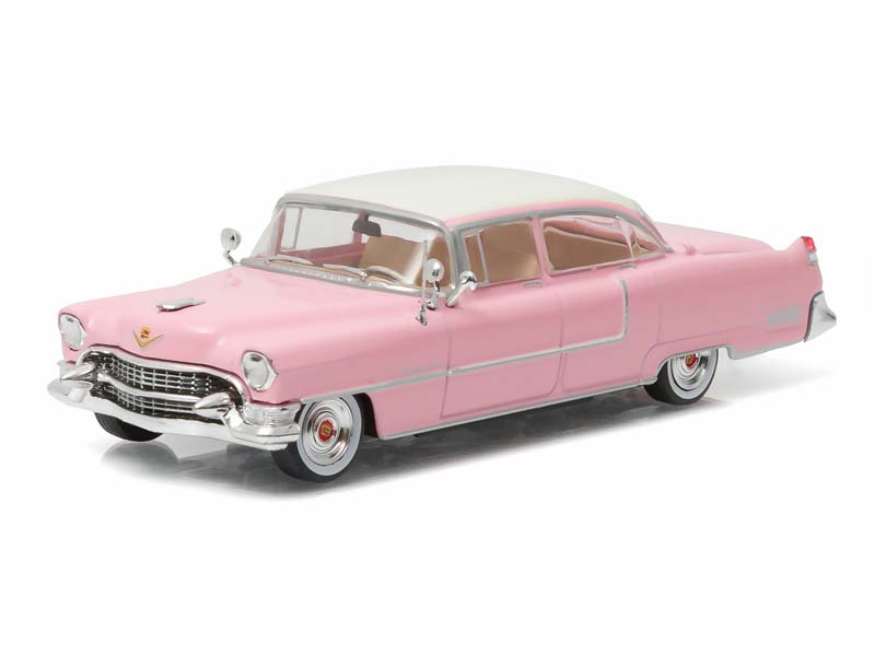 PRE-ORDER 1955 Cadillac Fleetwood Series 60 - Pink Cadillac (Elvis Presley 1935-77) Diecast 1:43 Scale Model - Greenlight 86491