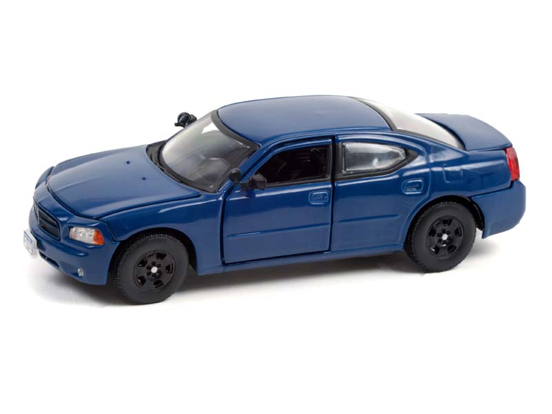 Detective Kate Beckett's 2006 Dodge Charger - Midnight Blue Pearlcoat Diecast 1:43 Scale Model - Greenlight 86604
