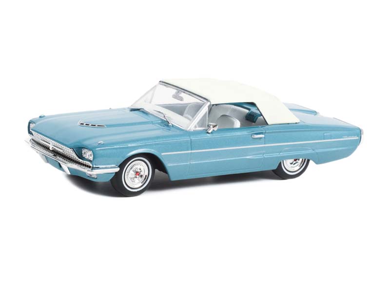 1966 Ford Thunderbird Convertible (Top-Up) - Thelma & Louise Diecast 1:43 Scale Model - Greenlight 86619