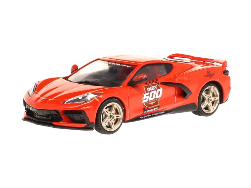 2020 Chevrolet Corvette C8 Stingray Coupe - 104th Running of the Indianapolis 500 Pace Car Diecast 1:43 Scale Model - Greenlight 86622
