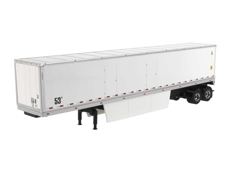 53' Dry Cargo Van Trailer - White (Transport Series) 1:50 Scale Model - Diecast Masters 91021