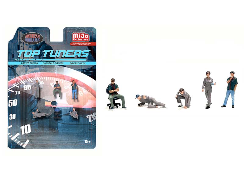 PRE-ORDER Top Tuners Figure Set (MiJo Exclusive) Diecast 1:64 Scale Model - American Diorama AD2412