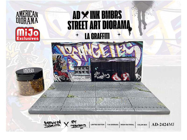 LA Street Art Diorama Graffiti 1:64 Scale Model - American Diorama