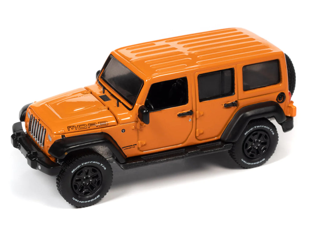 2013 Jeep Wrangler Unlimited Moab Edition Crush Orange (Sport Utility) Diecast 1:64 Scale Model - Auto World AW64402A
