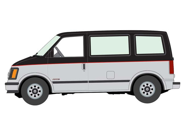 PRE-ORDER 1985 Chevrolet Astro Van - Black w/ Silver Lower and Red