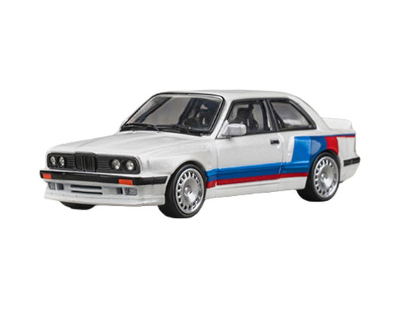 PRE-ORDER BMW M3 E30 Alpine Pandem – White w/ M Tri-Stripes