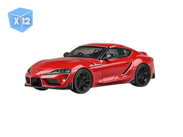 PRE-ORDER - 12 PACK Toyota GR Supra – Renaissance Red Diecast 1:64