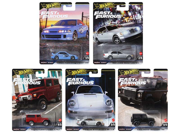 Hot Wheels 2023 Premium Fast & Furious Case E HNW46-956E (1/64) Set Of - Foto 3