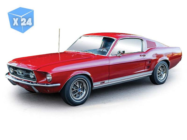PRE-ORDER - 24 PACK 1967 Ford Mustang GTA Fastback - Candy Apple