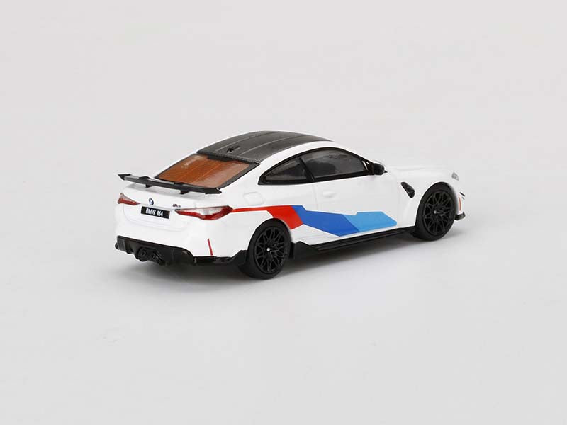 CHASE BMW M4 M-Performance (G82) - Alpine White (Mini GT) Diecast 1:64 Model Car - True Scale Miniatures MGT00346