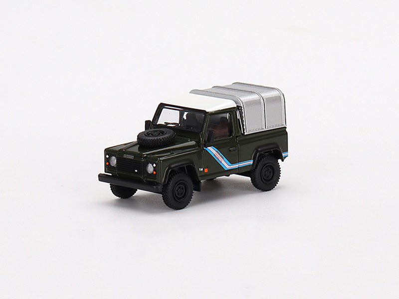 Land Rover Defender 90 Pickup Bronze Green - MiJo Exclusive ( Mini GT) Diecast 1:64 Scale Model - TSM MGT00402