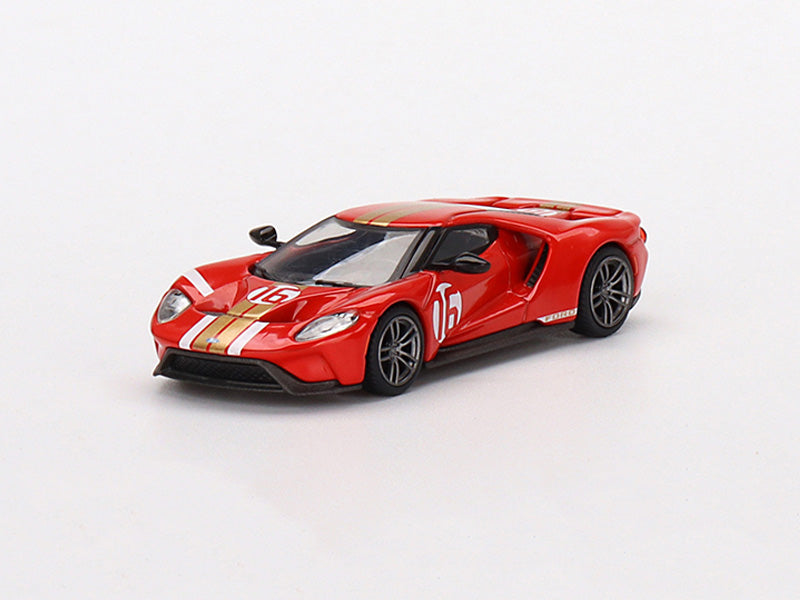 Ford GT Alan Mann Heritage Edition - MiJo Exclusive (Mini GT) Diecast 1:64 Scale Model - TSM MGT00476