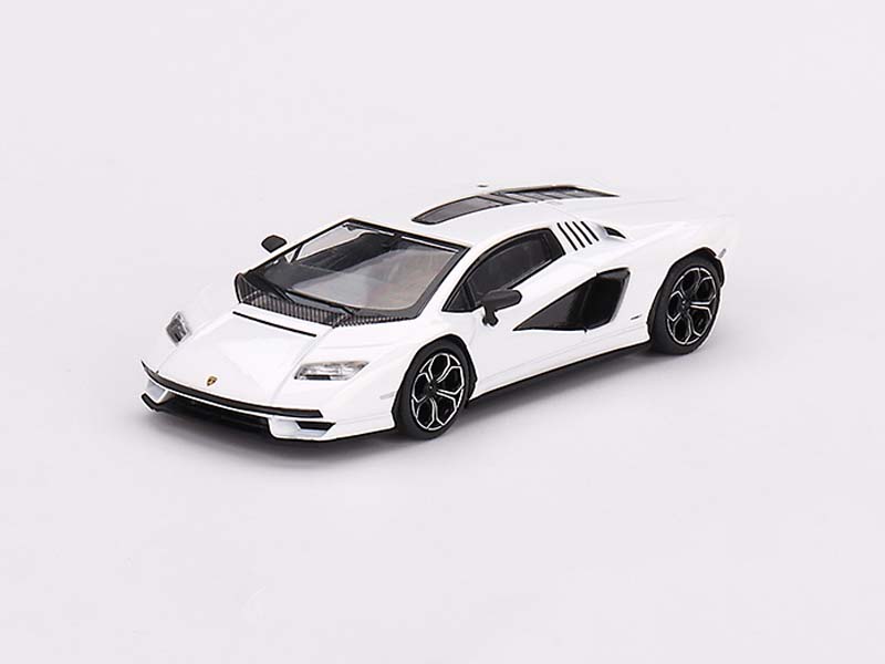Lamborghini Countach LPI 800-4 Bianco Siderale (Mini GT) Diecast 1:64 Scale Models - TSM MGT00567