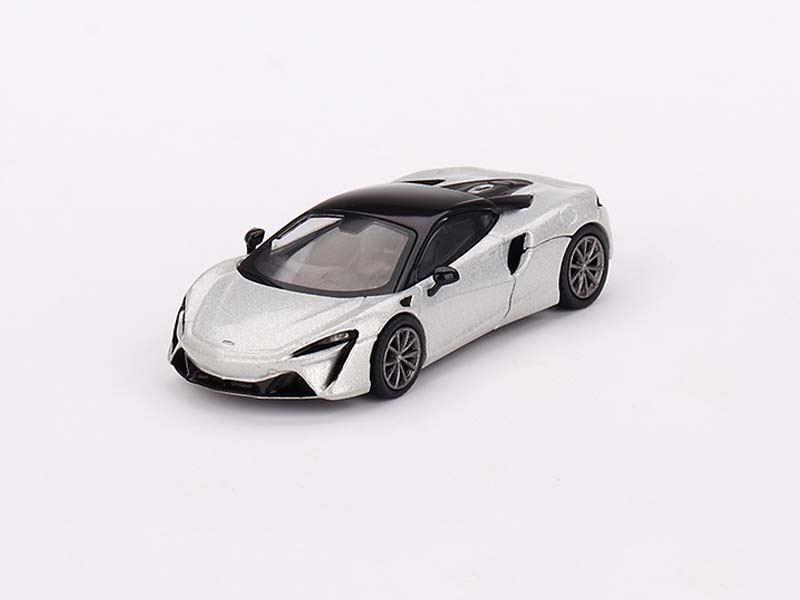 McLaren Artura Ice Silver - MiJo Exclusive (Mini GT) Diecast 1:64 Scale Model - TSM MGT00582