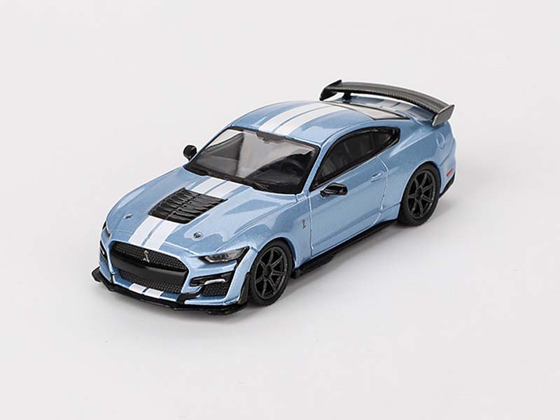 PRE-ORDER Ford Mustang Shelby GT500 Heritage Edition Blue (Mini GT) Diecast 1:64 Scale Model - TSM MGT00758