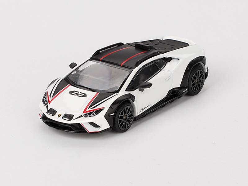 PRE-ORDER Lamborghini Huracán Sterrato – Bianco Asopo (Mini GT) Diecast 1:64 Scale Model - TSM MGT00763