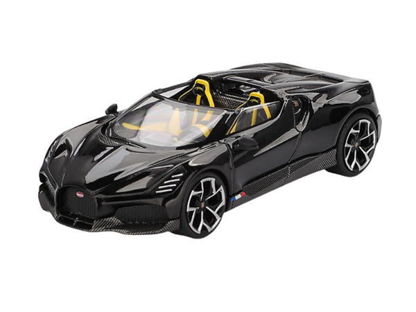 PRE-ORDER Bugatti W16 – Mistral Black (Mini GT) Diecast 1:64 Scale