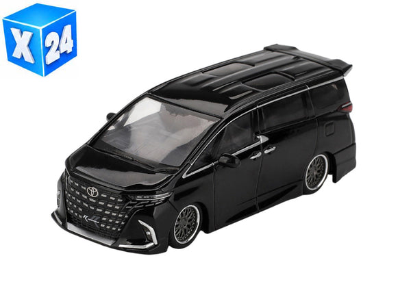24 PACK Toyota Alphard 40 KUHL – Black (Mini GT) Diecast 1:64