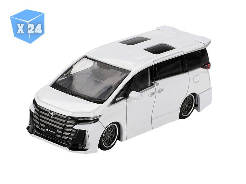 ALPHARD ホワイト ミニカー１：18　 白 PRE-ORDER - 24 PACK Toyota Alphard 40 KUHL – White (Mini GT