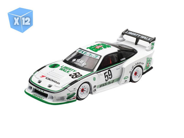 PRE-ORDER - 12 PACK Nissan LB-Silhouette 180SX – White (Mini GT