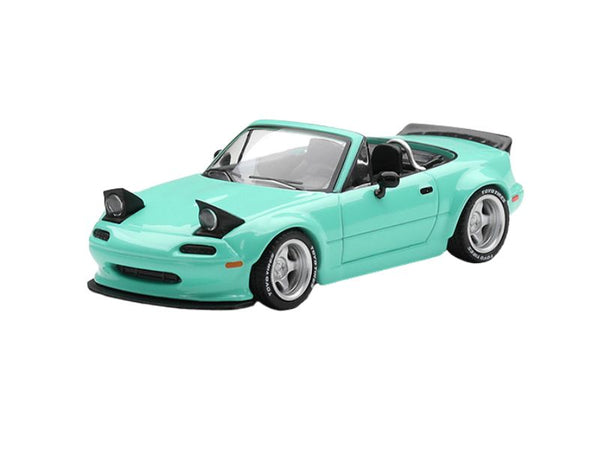 PRE-ORDER Mazda MX-5 (NA) Pandem – Mint Green (Mini GT) Diecast 1