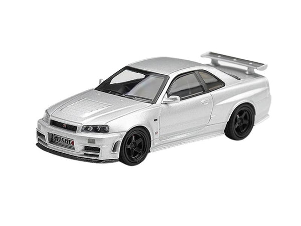 PRE-ORDER Nissan NISMO R34GT-R Z-Tune Silver (Mini GT) Diecast 1