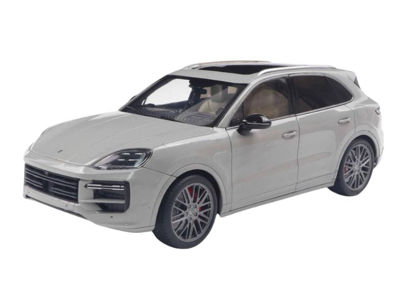 PRE-ORDER 2024 Porsche Cayenne Turbo S Chalk Grey Diecast 1:18